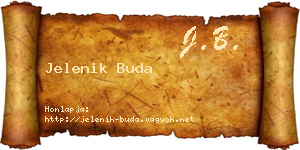 Jelenik Buda névjegykártya